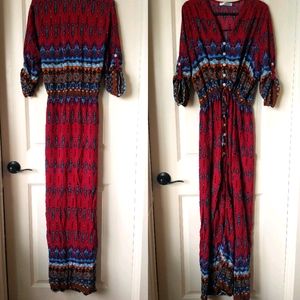 Burgundy Boho Maxi